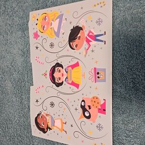 Princess recipe card and cookie stencils